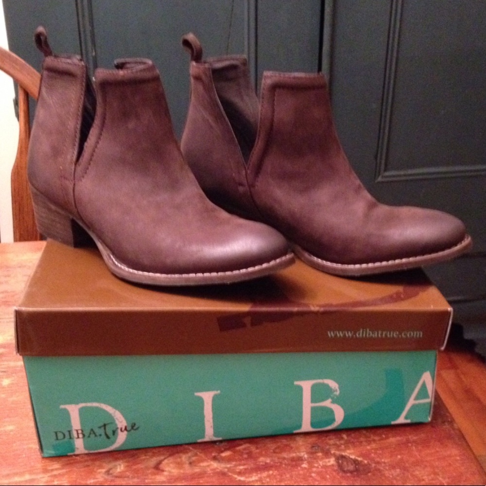 Brown Leather Ankle Boots